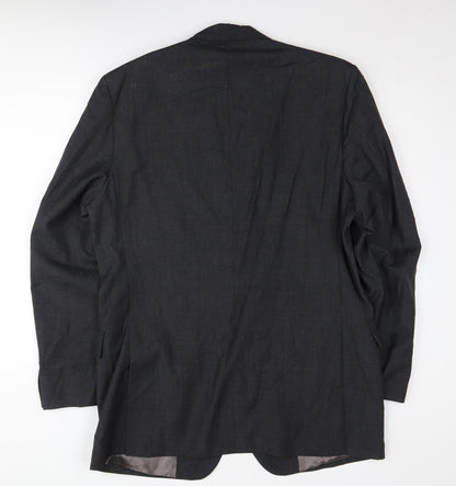 Austin Reed Men's Black Wool Blazer 42L Formal