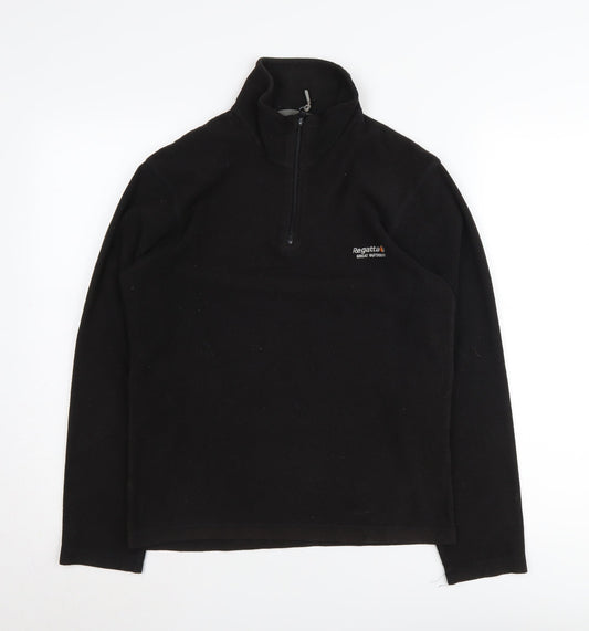 Regatta Women's Black Fleece 1/4 Zip Pullover XS