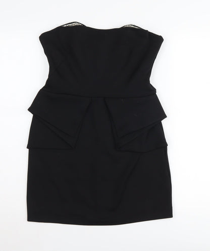 River Island Black Bodycon Dress Women Size 12