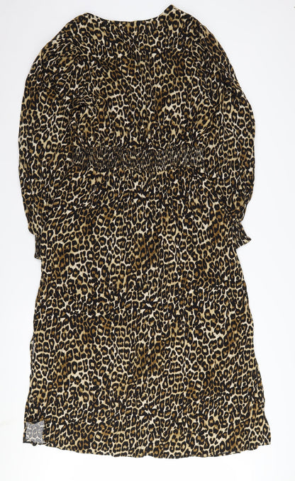 Dorothy Perkins Women's Animal Print V-Neck Dress