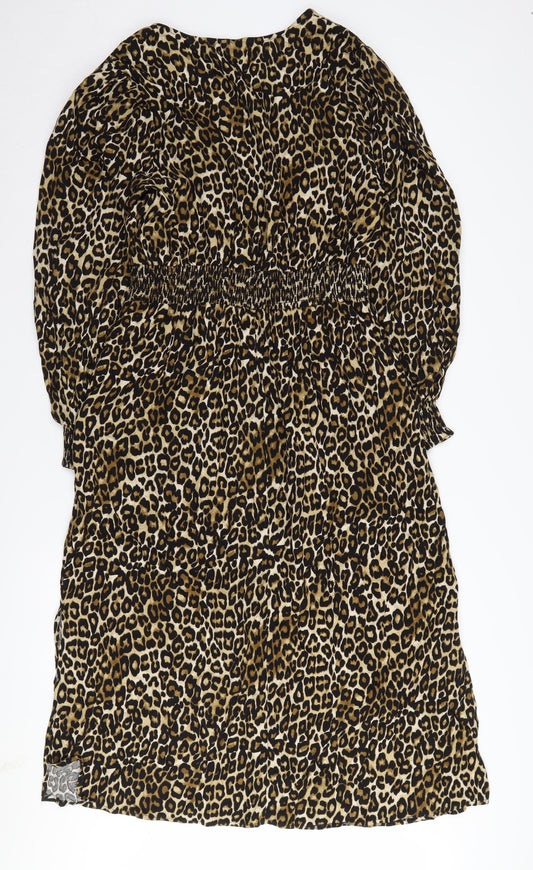 Dorothy Perkins Women's Animal Print V-Neck Dress