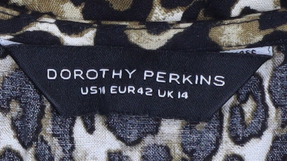 Dorothy Perkins Women's Animal Print V-Neck Dress