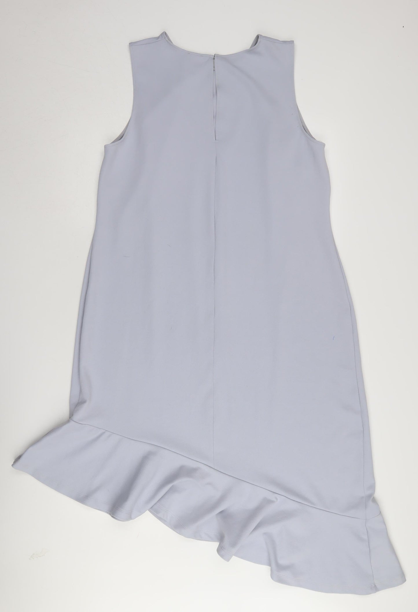 ASOS Women's Blue Ruffle Asymmetric Dress Size 18