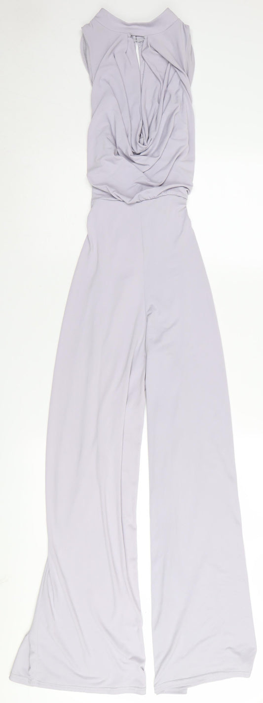 New Look Women’s Grey Sleeveless Jumpsuit Size 10