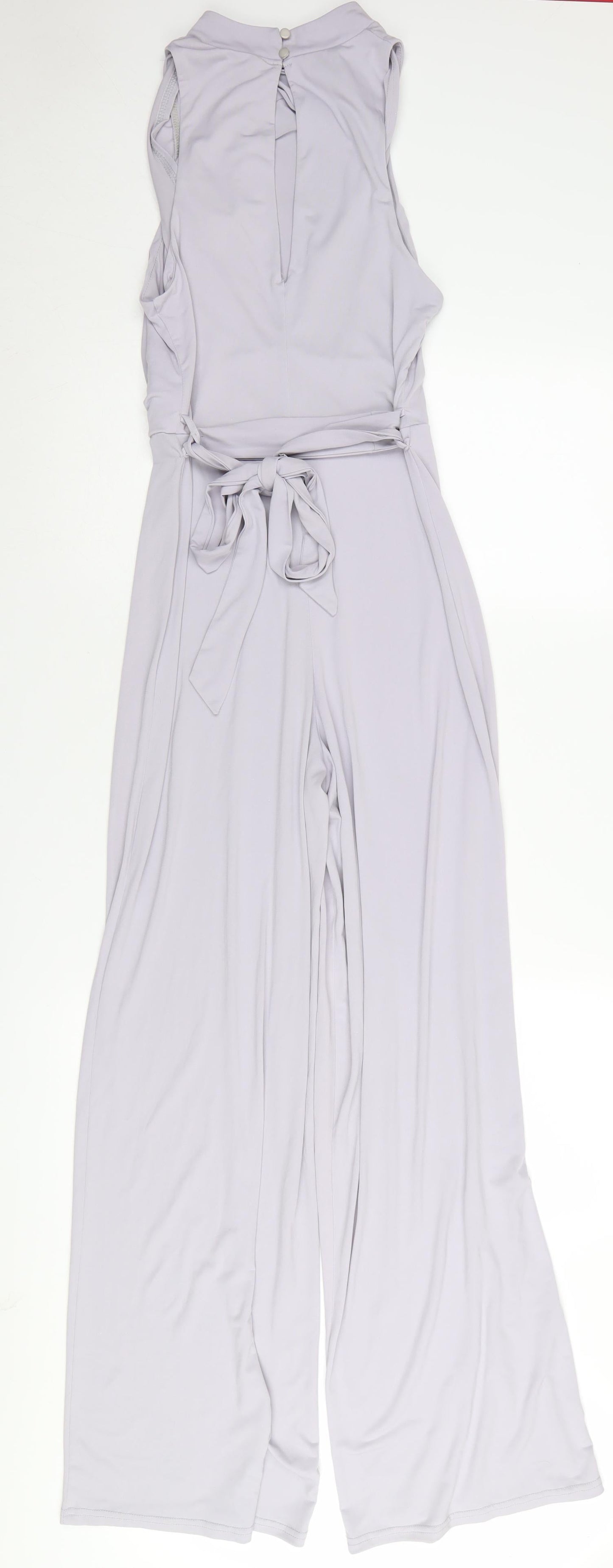 New Look Women’s Grey Sleeveless Jumpsuit Size 10