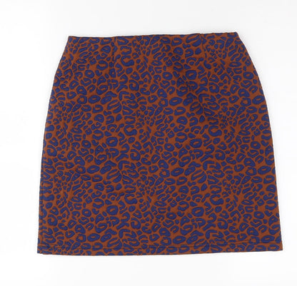 Marks and Spencer Women's Brown Animal Print Skirt