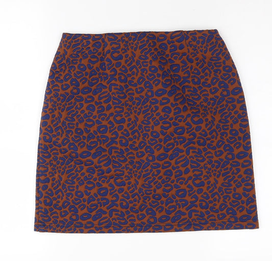 Marks and Spencer Women's Brown Animal Print Skirt