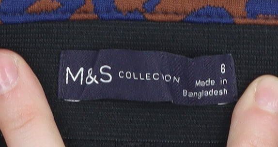 Marks and Spencer Women's Brown Animal Print Skirt