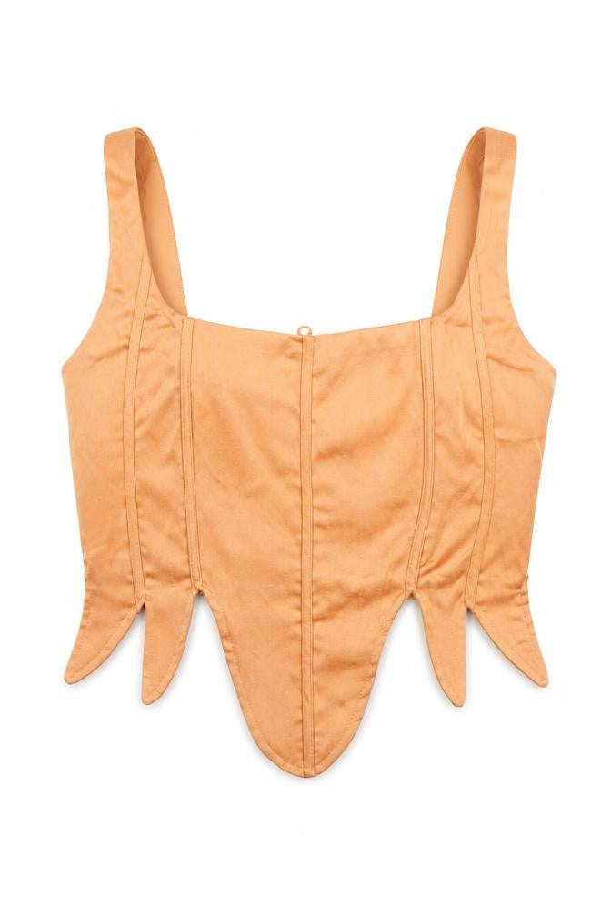 Womens UK Size 12 PRETTYLITTLETHING Orange Camisole Blouse