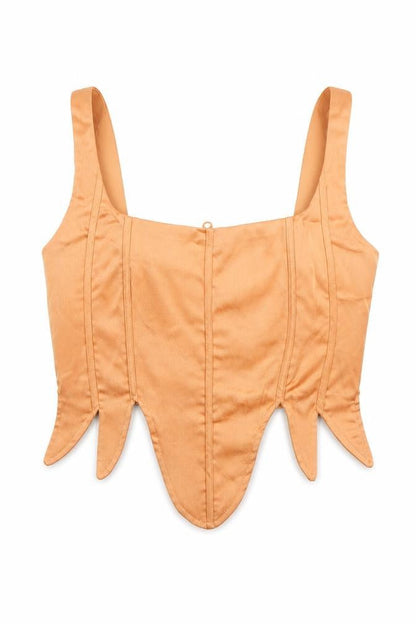 Womens UK Size 12 PRETTYLITTLETHING Orange Camisole Blouse