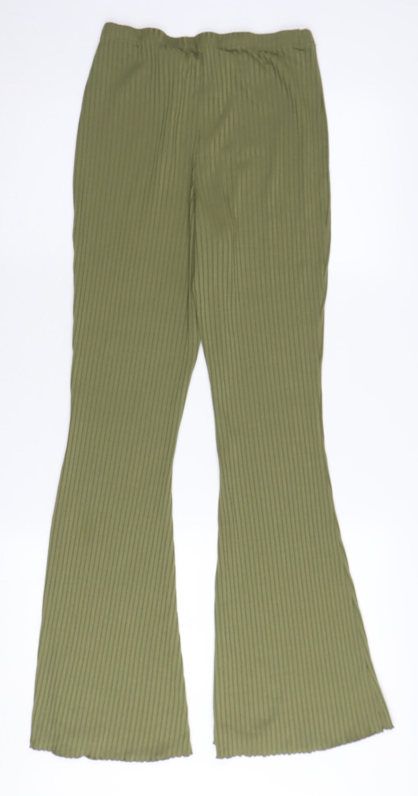 Nobody's Child Women's Green Striped Leggings Size 12