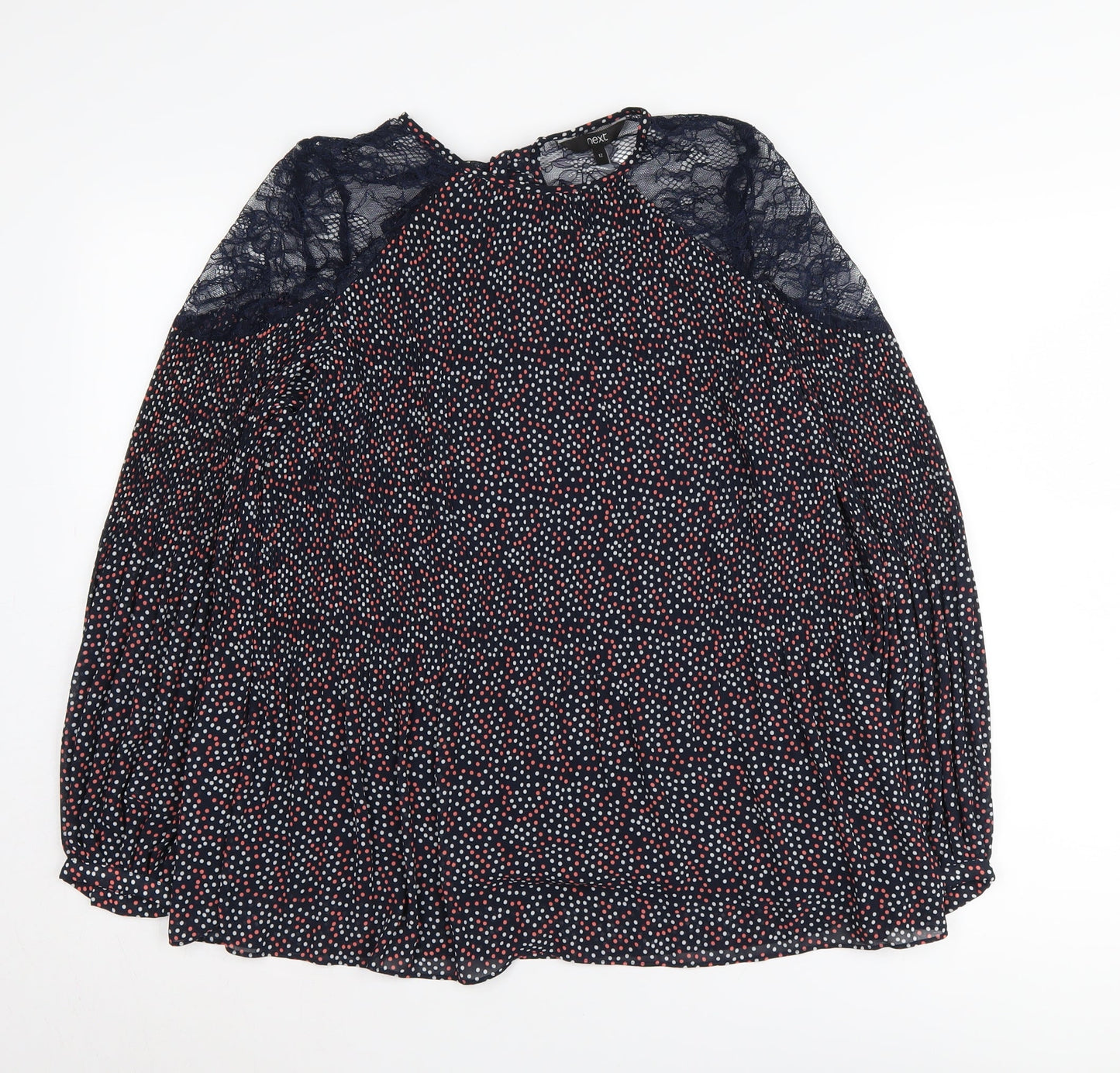 Womens UK Size 12 NEXT Multicoloured Basic Blouse