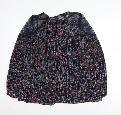 Womens UK Size 12 NEXT Multicoloured Basic Blouse