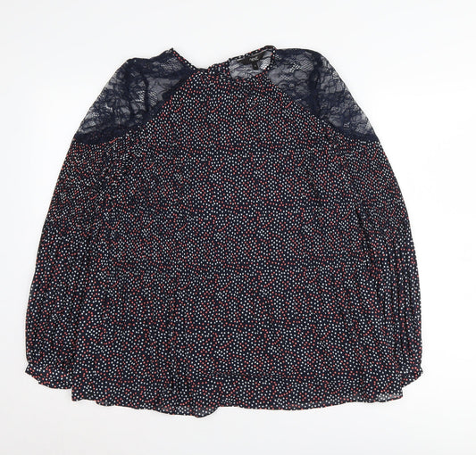 Womens UK Size 12 NEXT Multicoloured Basic Blouse