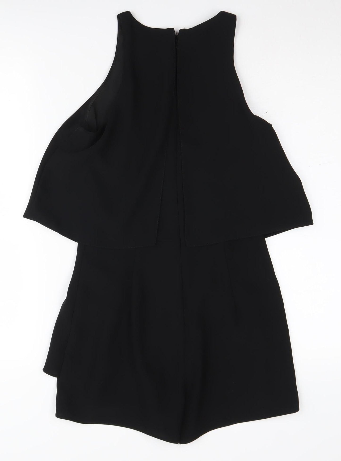 River Island Women's Black Sleeveless Playsuit, Size 8