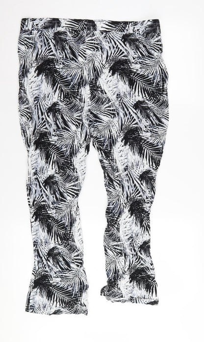 Womens UK Size 16 Damart Regular Fit  Black Trousers