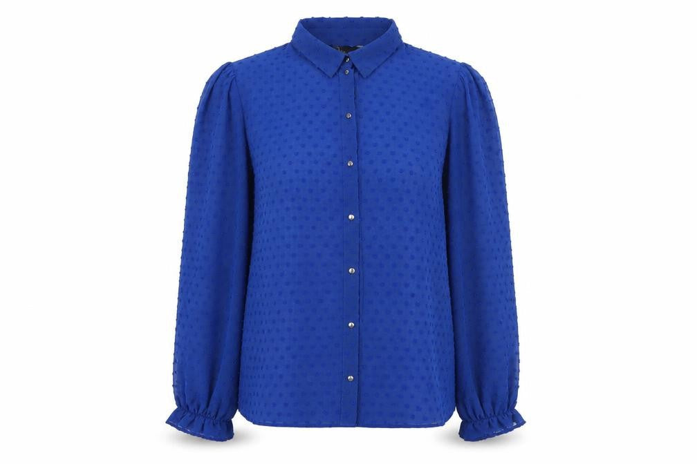 Womens UK Size 16 Friends Like These Blue Basic Blouse