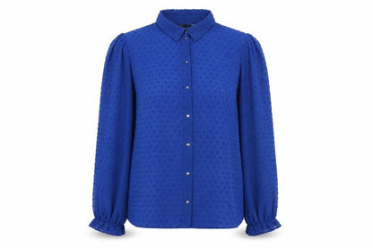 Womens UK Size 16 Friends Like These Blue Basic Blouse