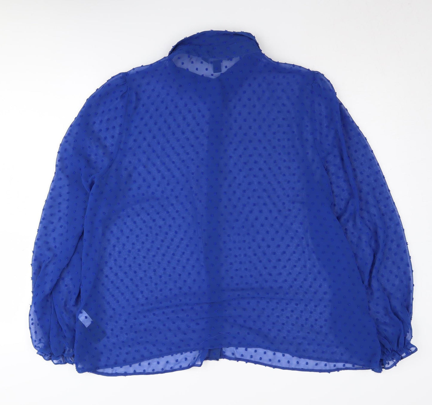 Womens UK Size 16 Friends Like These Blue Basic Blouse