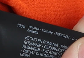 Womens UK Size XS Zara Orange  Blouse