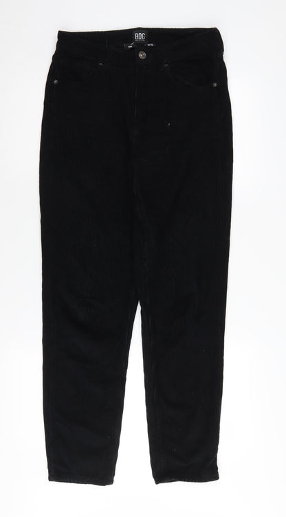 Womens UK Size 28 BDG Relaxed Fit Mom Black Trousers