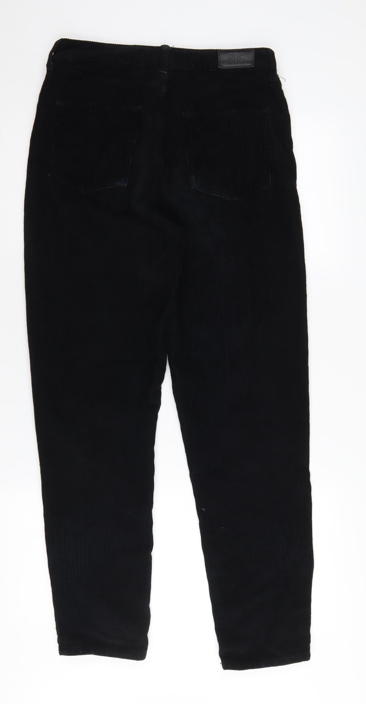 Womens UK Size 28 BDG Relaxed Fit Mom Black Trousers