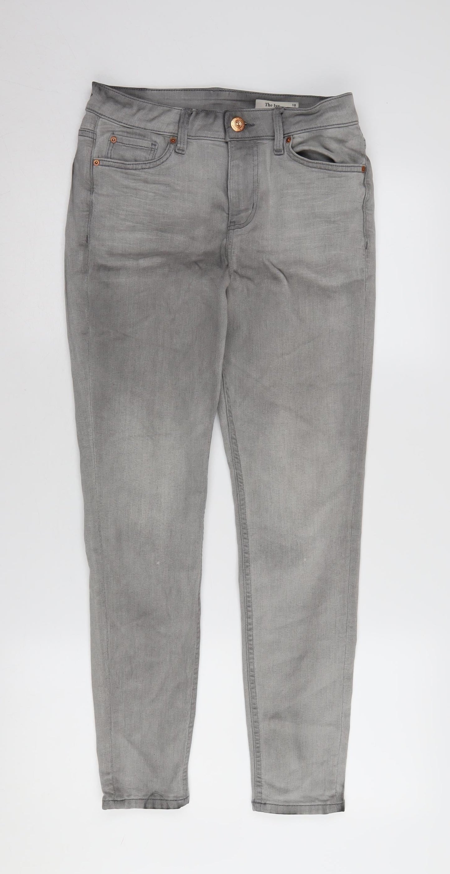 Womens UK Size 10 Marks and Spencer Regular Fit Skinny Grey Jeans