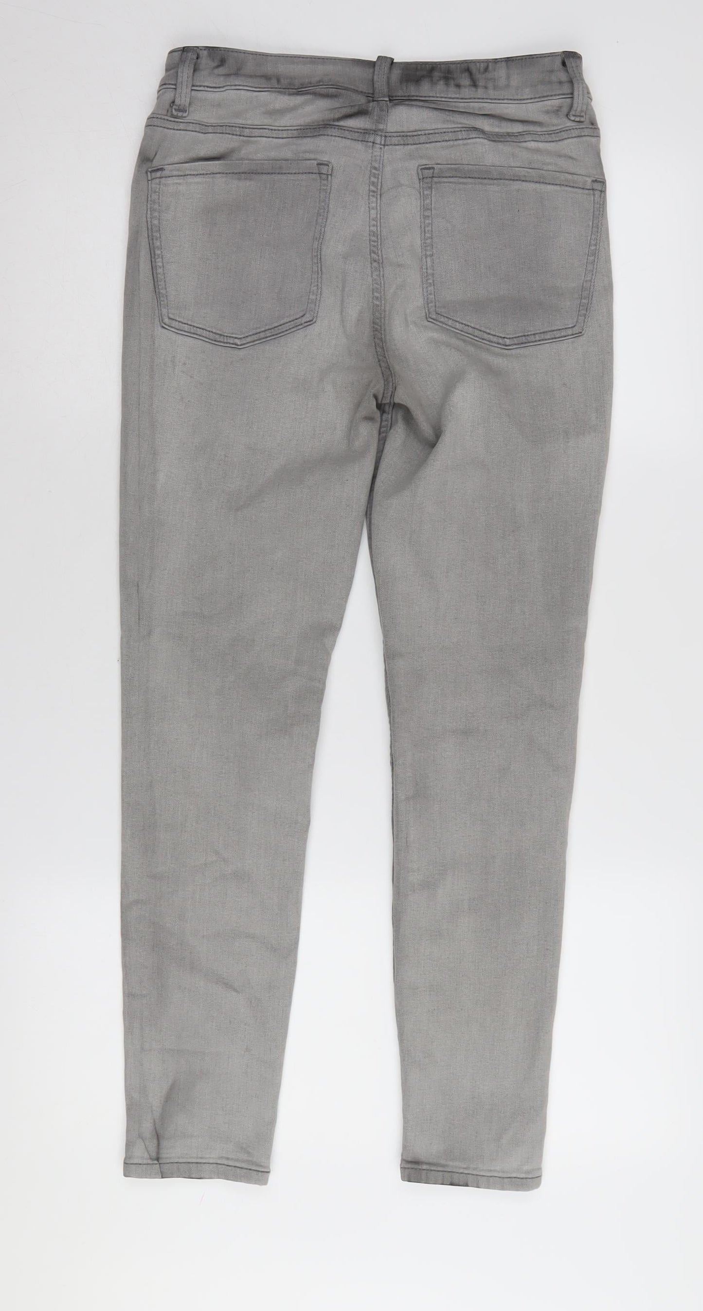 Womens UK Size 10 Marks and Spencer Regular Fit Skinny Grey Jeans