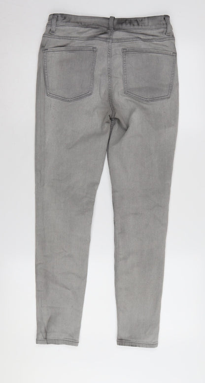 Womens UK Size 10 Marks and Spencer Regular Fit Skinny Grey Jeans