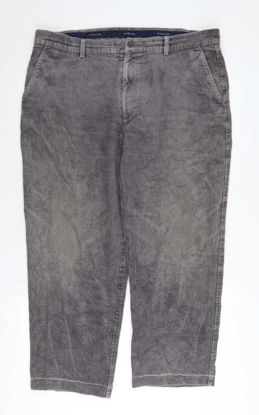 Farah Men's Grey Corduroy Trousers, Size 40, Autumn/ Winter