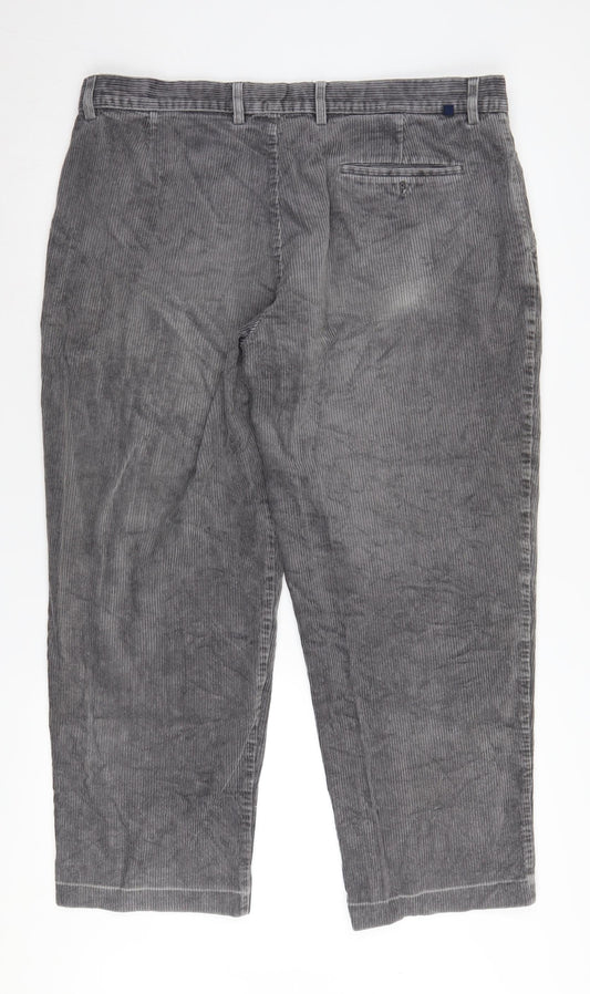Farah Men's Grey Corduroy Trousers, Size 40, Autumn/ Winter