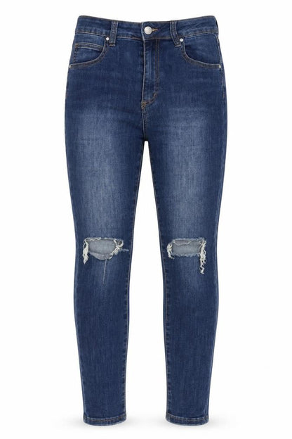 Womens UK Size 10 Cotton On Regular Fit Skinny Blue Jeans