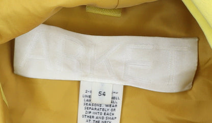 Arket Yellow Anorak Jacket Unisex Size 26 Casual Hooded