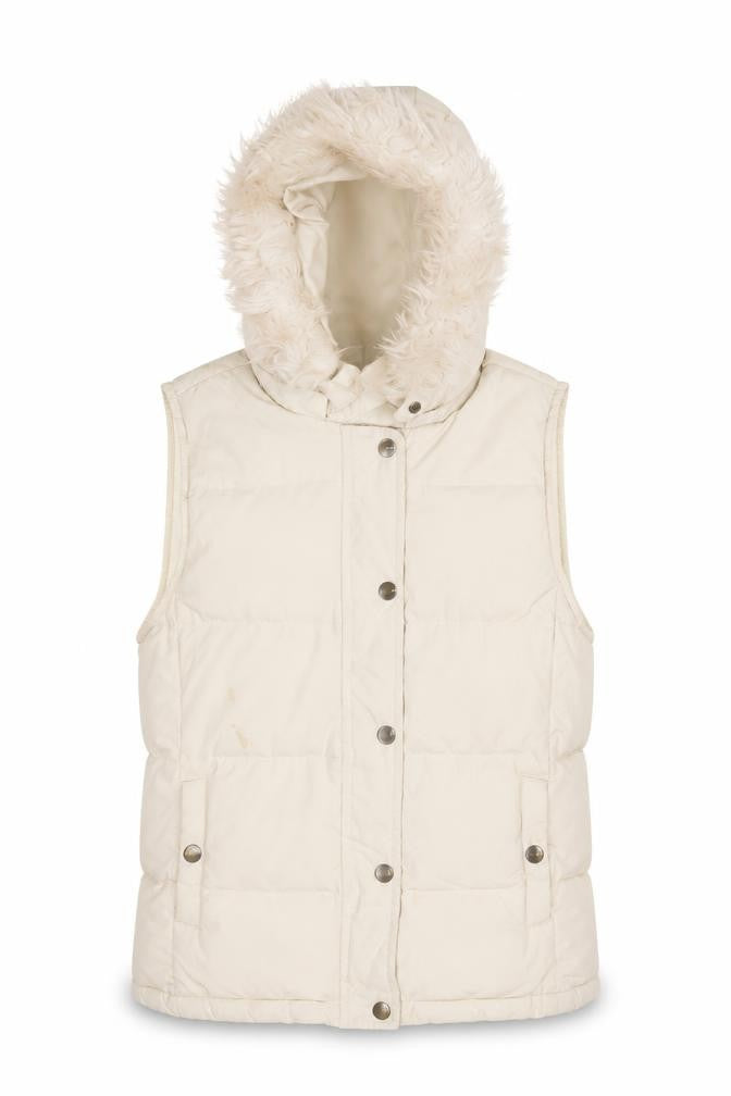 Womens UK Size XS Gap Ivory Puffer Jacket