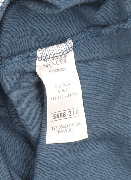 Marks and Spencer Blue Men's XL Polo, Vintage Style