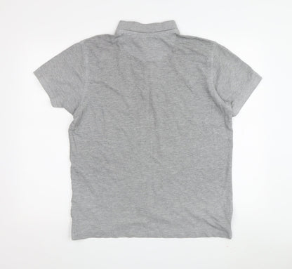 Pierre Cardin Men's Grey Polo Shirt M Solid