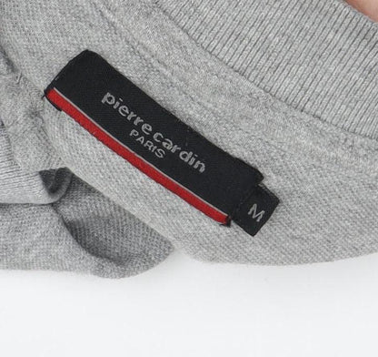 Pierre Cardin Men's Grey Polo Shirt M Solid
