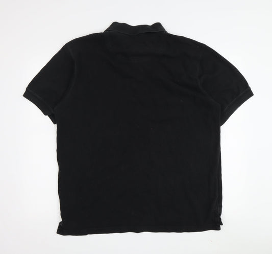 Timberland Men's Black Polo Shirt Size L