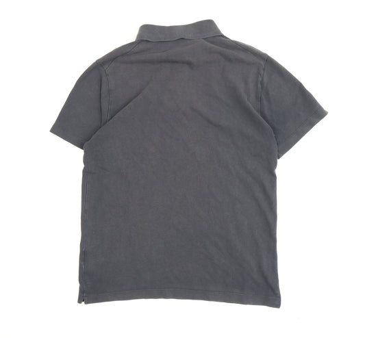 Jigsaw Men's Grey Short Sleeve Polo Shirt S