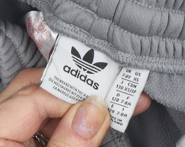 Adidas Boys Grey XS Athletic Shorts
