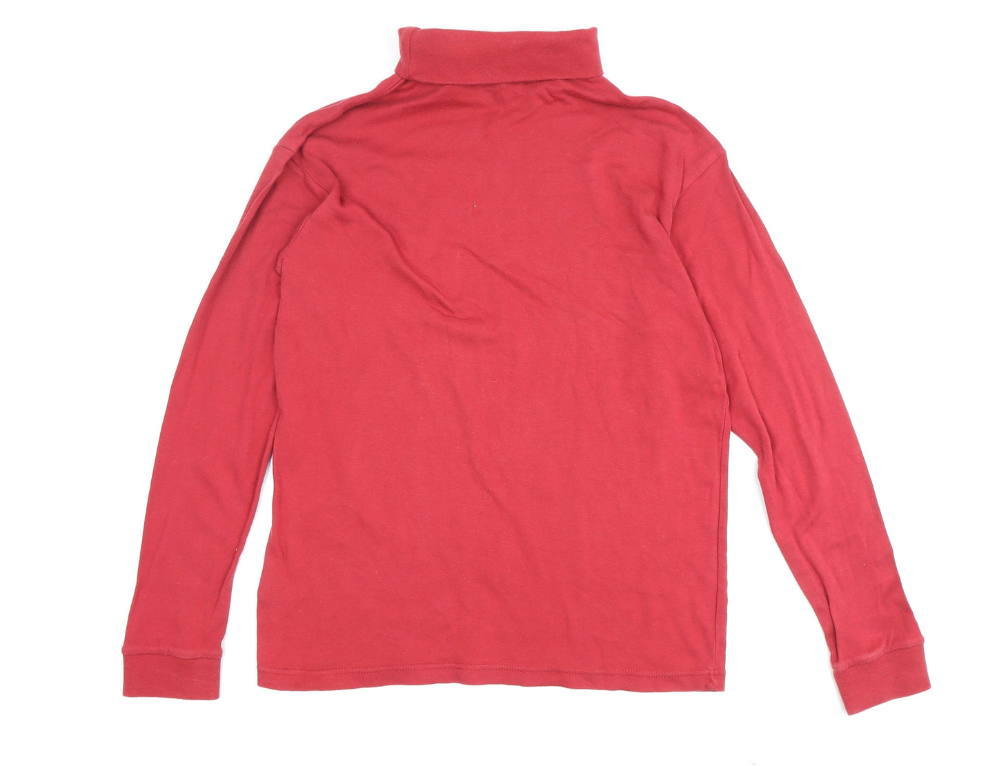 Peter Storm Men's Red Mock Neck Long Sleeve Top M