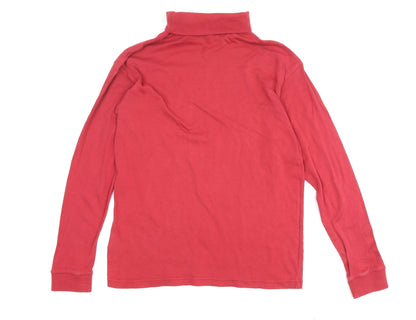 Peter Storm Men's Red Mock Neck Long Sleeve Top M