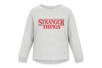 Womens UK Size XS Stranger Things Grey Basic T-Shirt