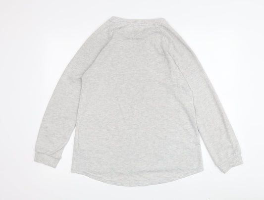 Womens UK Size XS Stranger Things Grey Basic T-Shirt