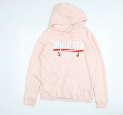 Hollister Women’s Pink Hoodie Medium - Casual Pullover