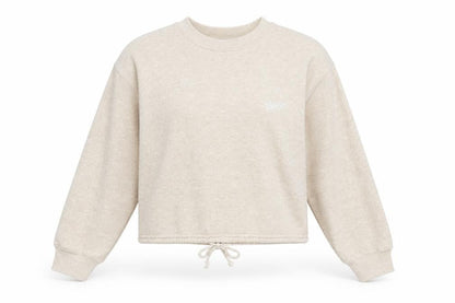 Womens UK Size S Pull&Bear Beige Pullover Sweatshirt