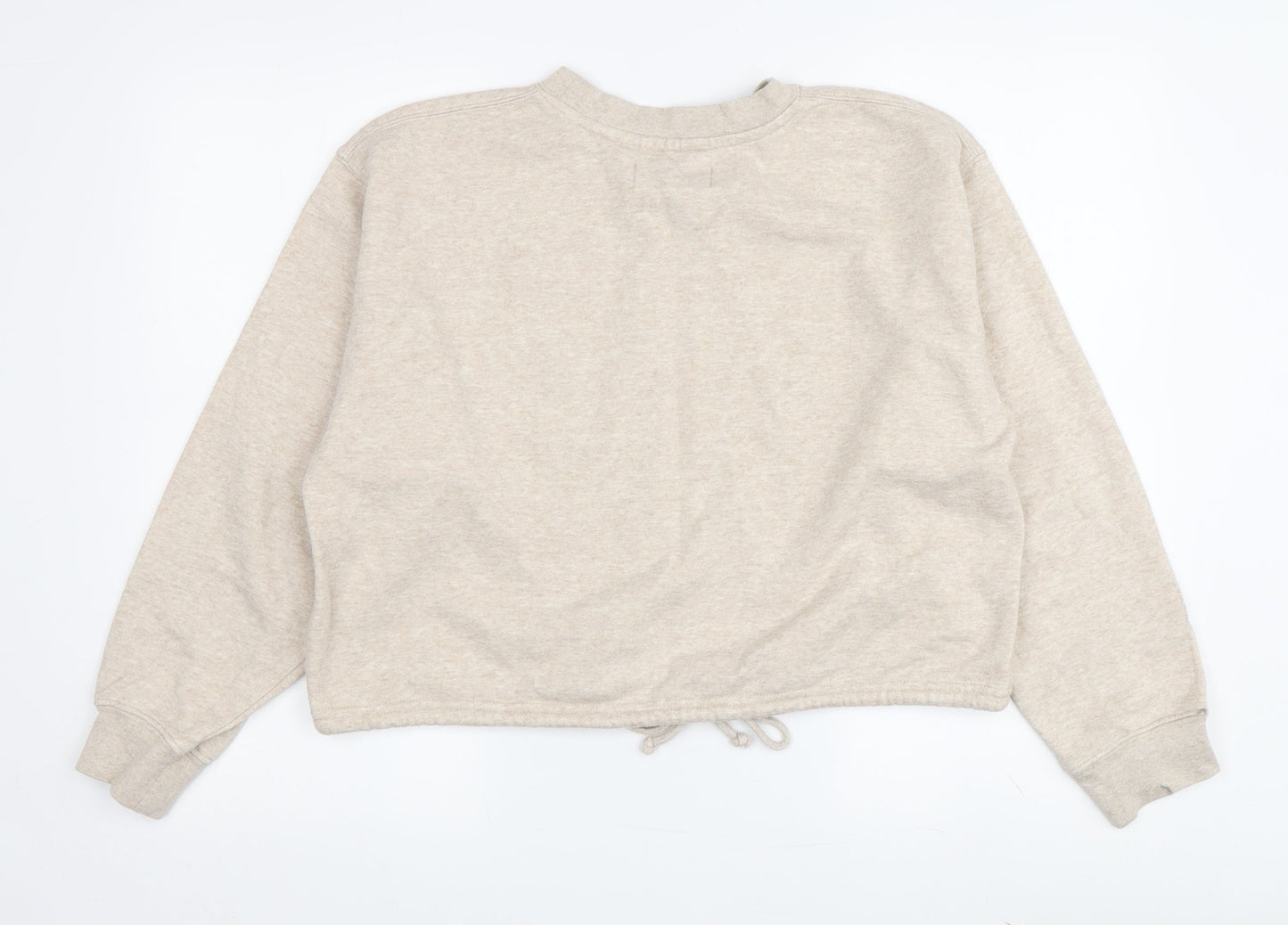 Womens UK Size S Pull&Bear Beige Pullover Sweatshirt