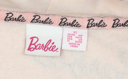 Barbie Pink Hoodie with Logo for Women XS