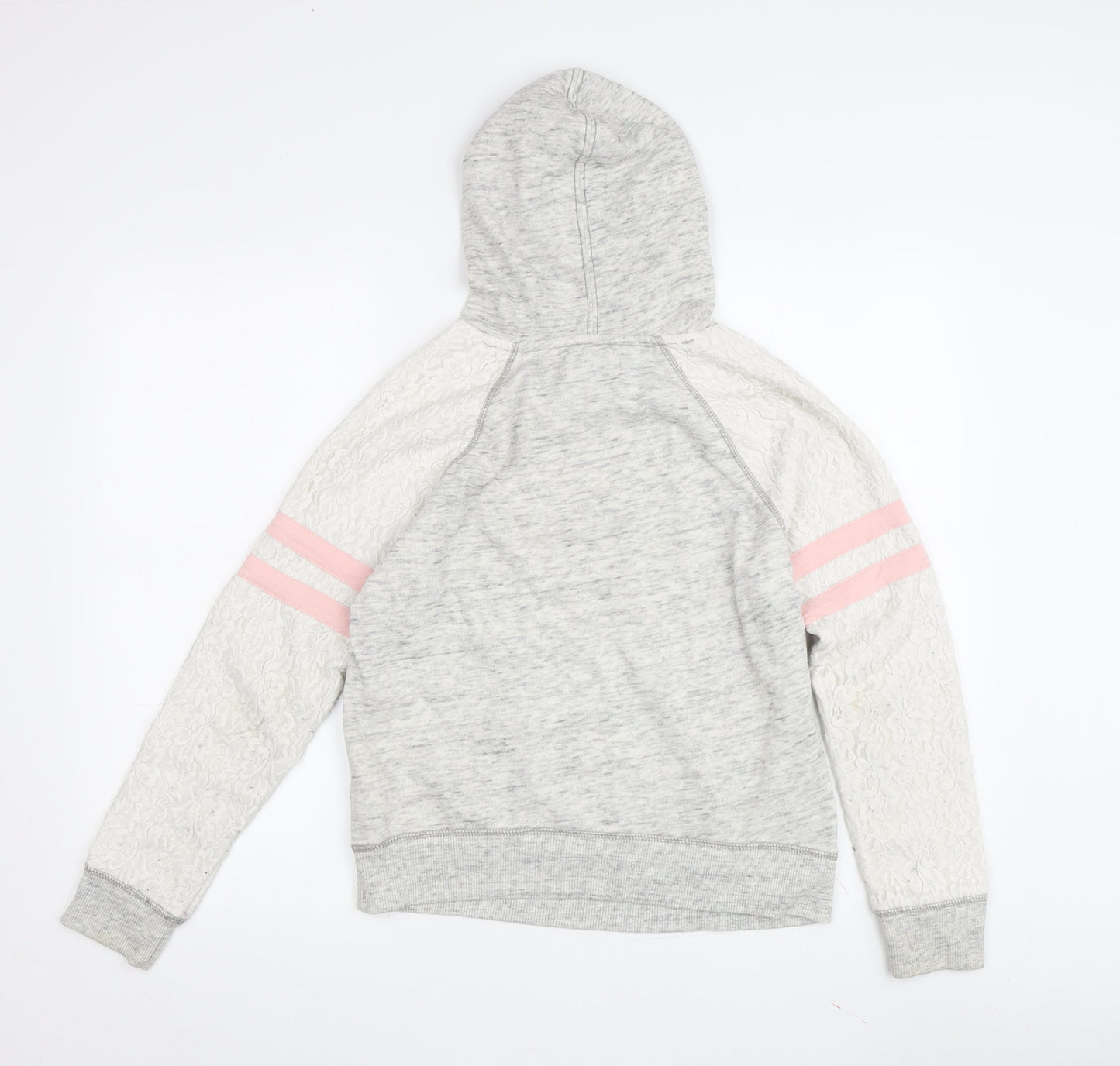 Abercrombie Kids Girls Grey Hoodie 13-14 Years with Moose Design
