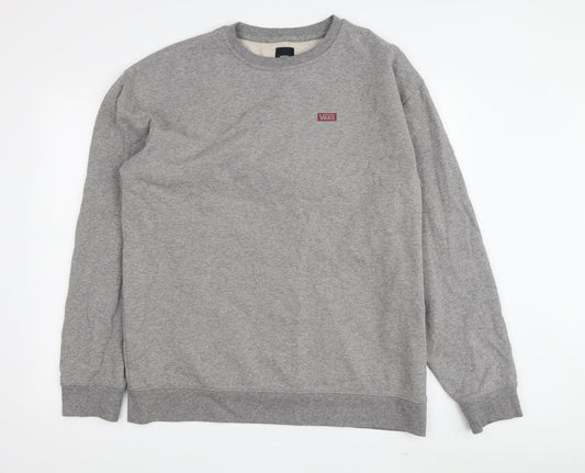 Vans Men's Grey Pullover Sweatshirt M - Skate Style